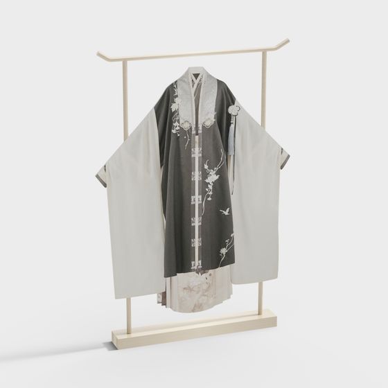 Traditional Kimono 3D model