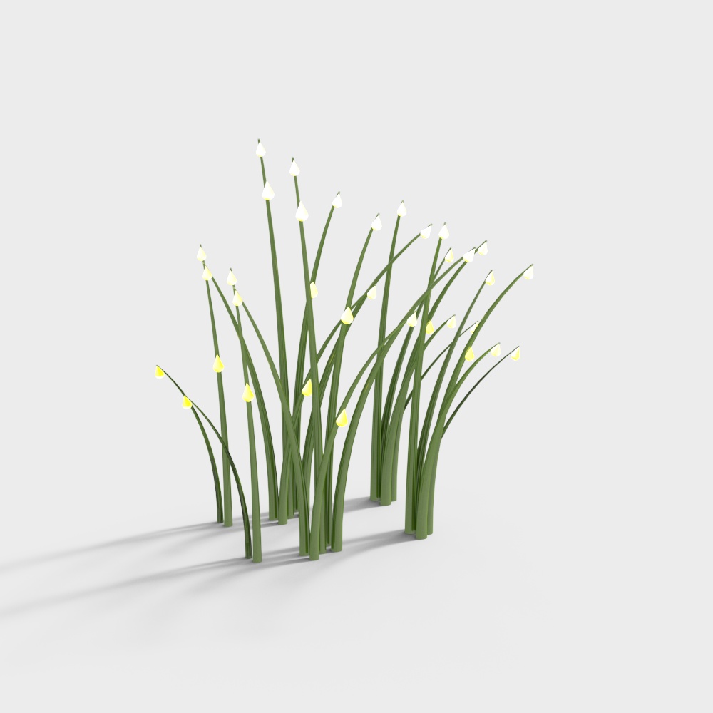 Lush Meadow Bouquet 3D Model – Low-Poly Floral Design
