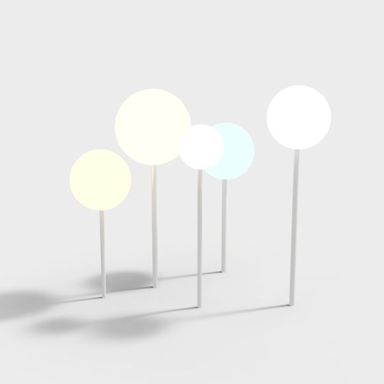 Sphere Lights 3D model - Modern Decorative Lighting