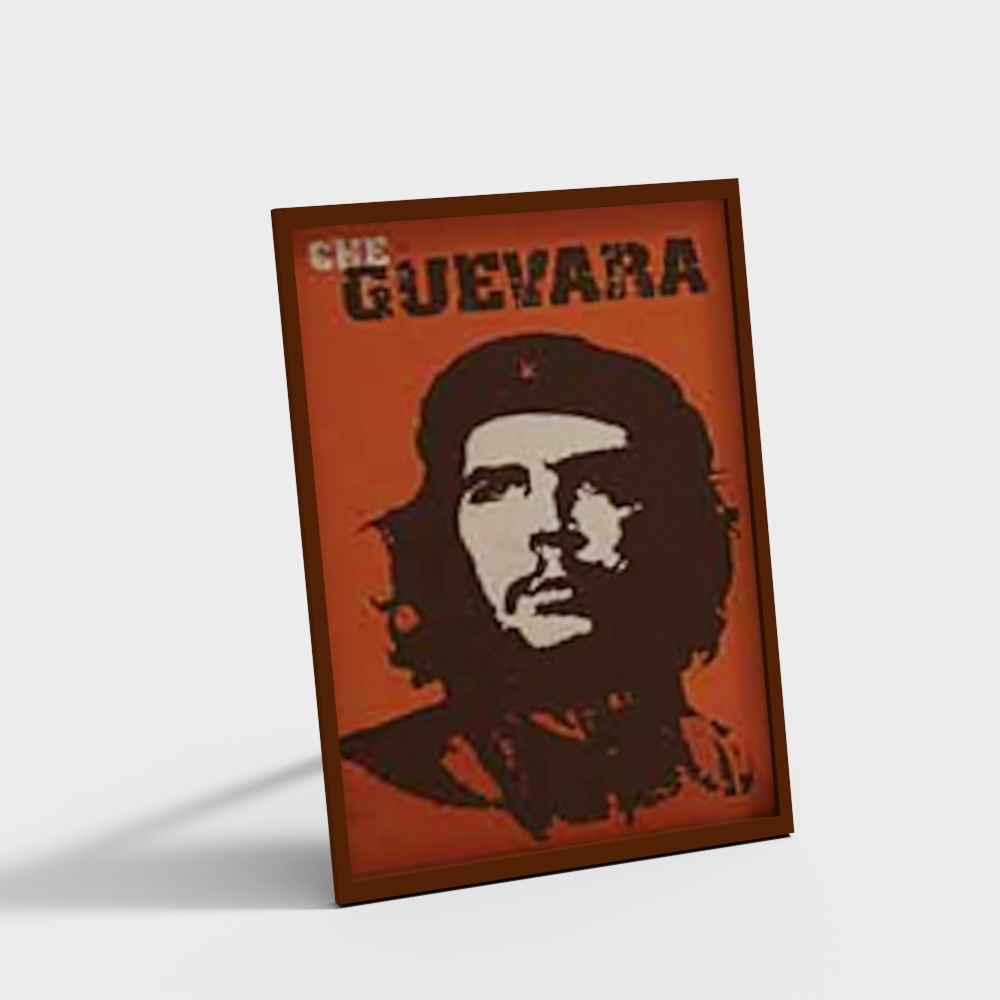 Che Guevara Poster 3D model