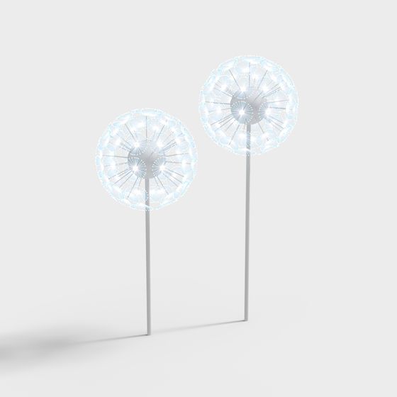 Dreamy Low-Poly Dandelion 3D model