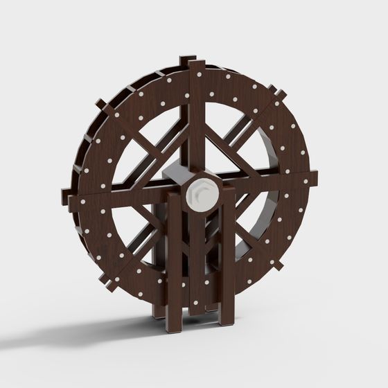 Vintage Gear 3D Model for Industrial Aesthetics