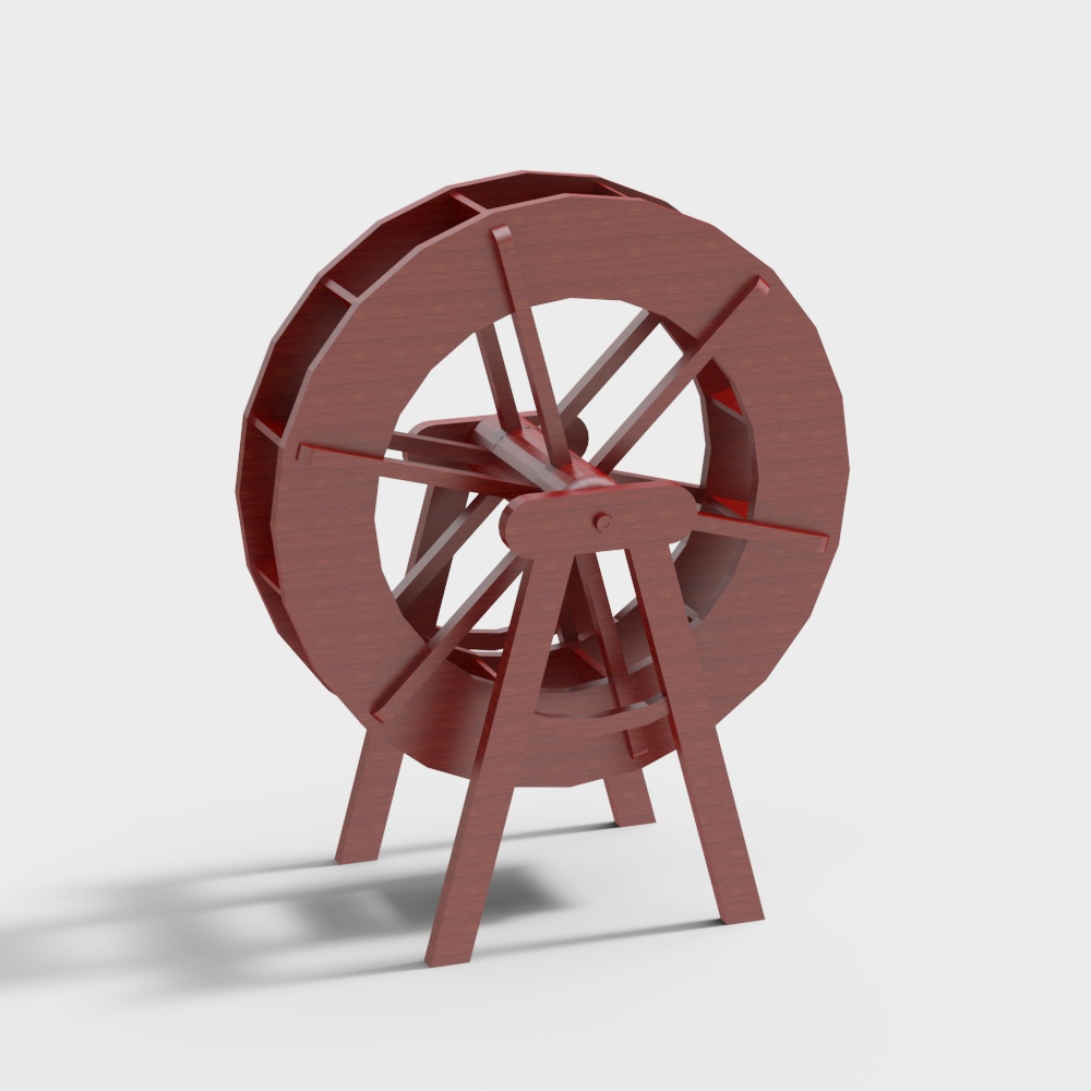 Low-Poly Windmill 3D Model for Creative Projects