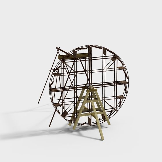 Industrial Style Roller 3D Model