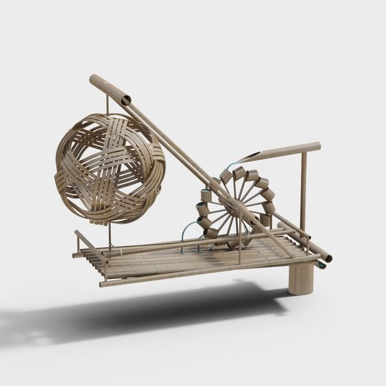 paysage de roue à aubes