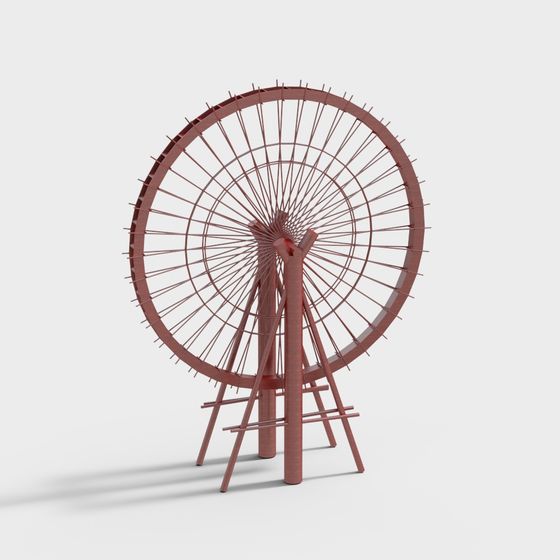 Elegant Ferris Wheel 3D model for Creative Projects