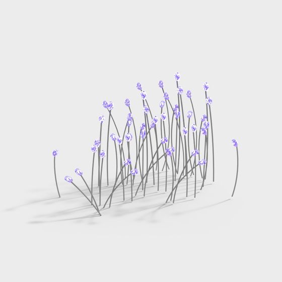 Luminous Grass 3D model for Creative Projects