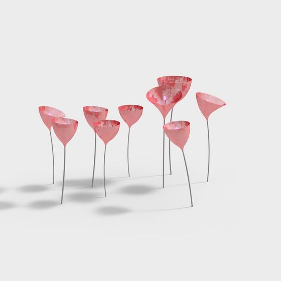 Elegant Low-Poly 3D Light Fixture Model