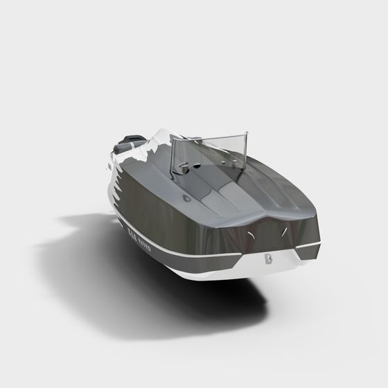 Sleek Speedboat 3D Model