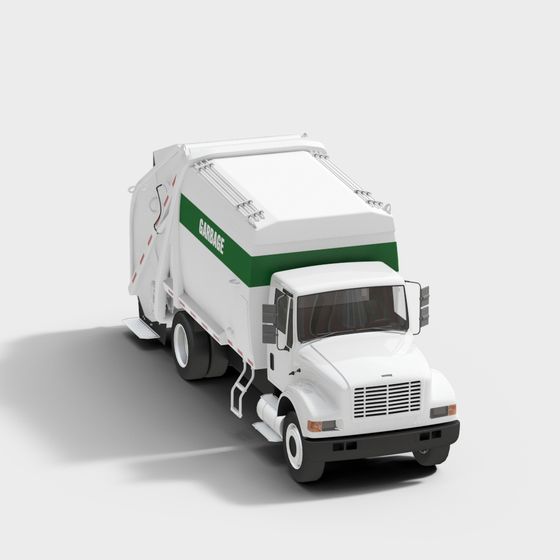 Urban Cleanliness Pioneer Garbage Truck 3D model