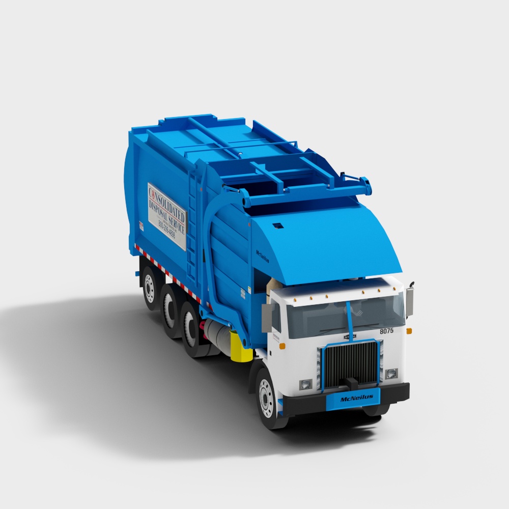 McNeilus Garbage Truck 3D model