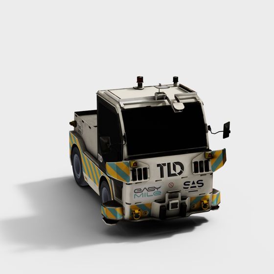 Autonomous Shuttle 3D Model