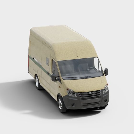 Stylish Urban Delivery Van 3D model