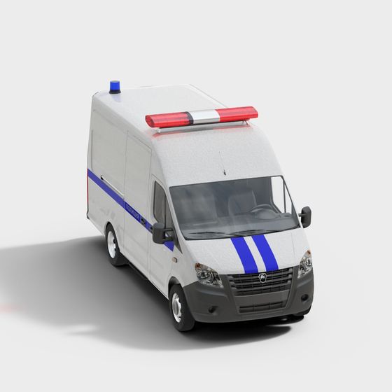 Authentic Police Car 3D Model for Your Projects
