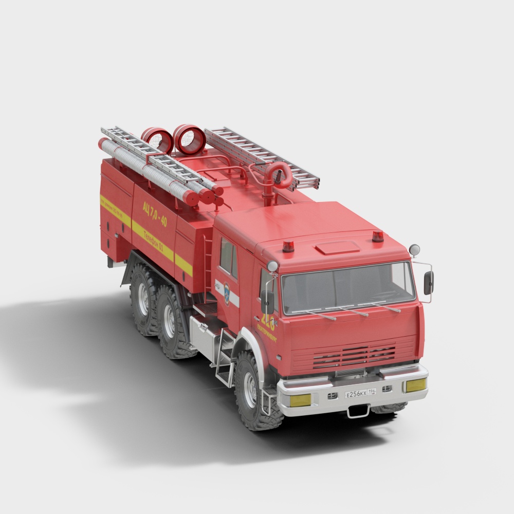 Rescue Fire Truck 3D model