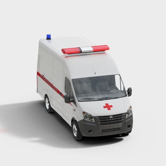 Realistic Ambulance 3D model for Medical Services