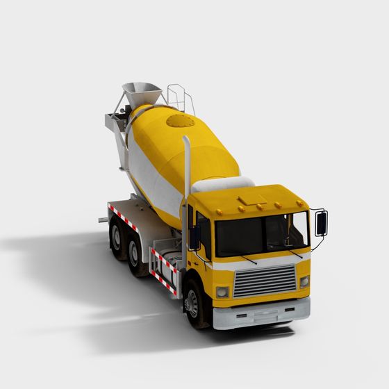 Dynamic Concrete Mixer Truck 3D model for Creative Projects