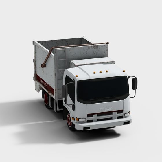 Realistic Garbage Truck 3D model for Urban and Rural Designs