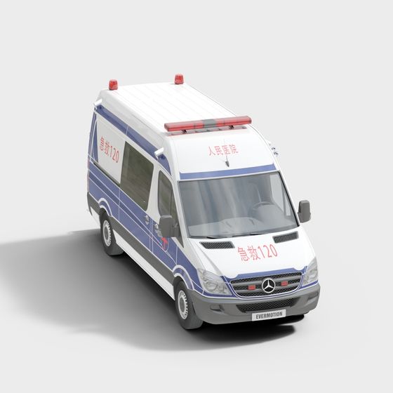 Detailed 3D Ambulance Model for Creative Projects