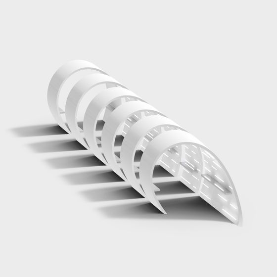 Futuristic Low Poly 3D Model Design