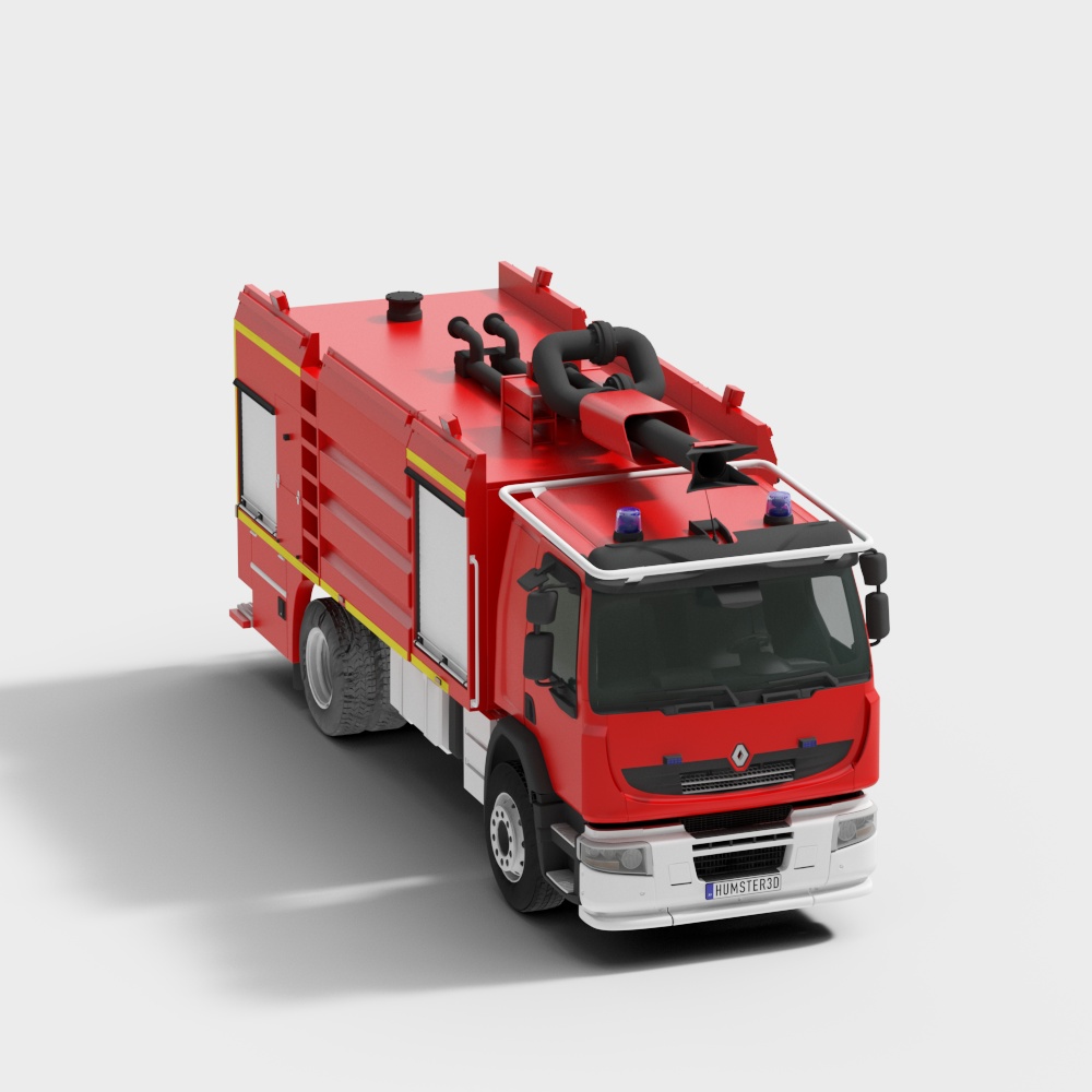 City Guardian Fire Truck 3D model