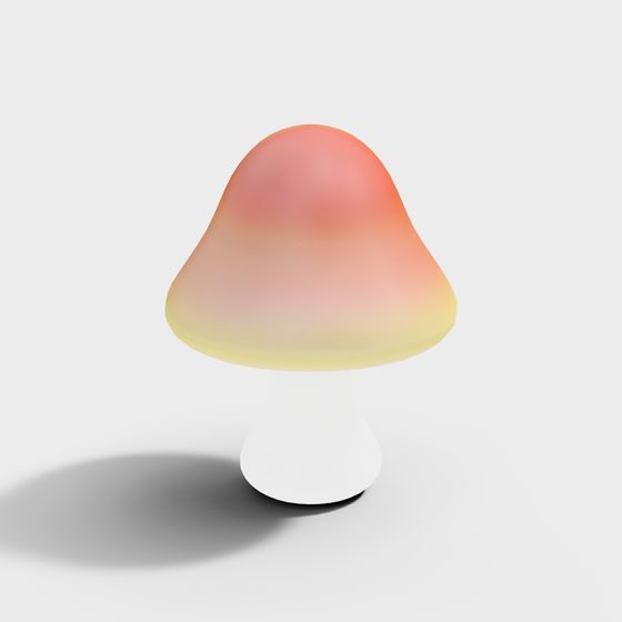 Magical Rainbow Mushroom 3D model for Creative Projects
