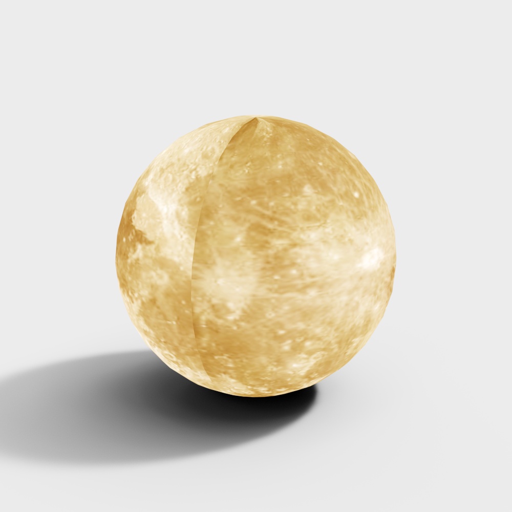 Moon Surface 3D Model – Realistic Low-Poly Terrain