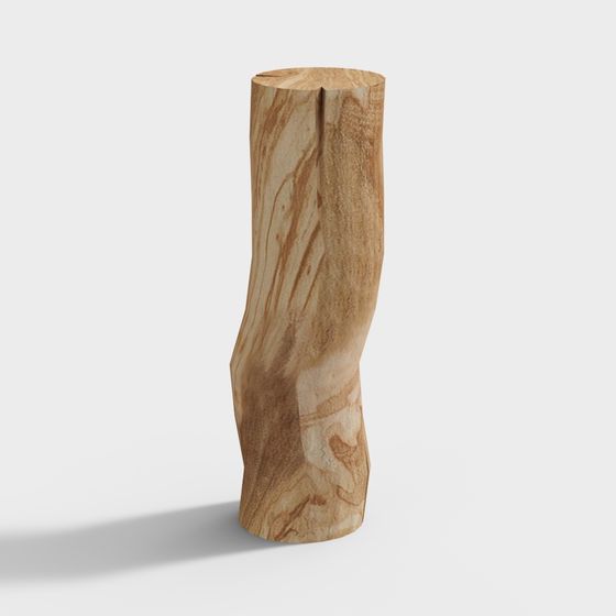 Forest Column 3D model: Natural Sculpture