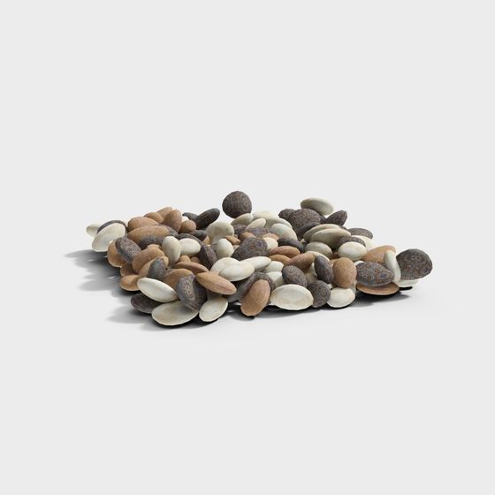 Realistic Pebble Stones 3D model for Creative Projects
