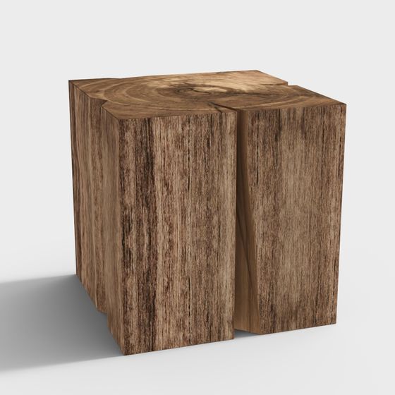 Natural Pillars 3D model - Low Poly Wood Stumps