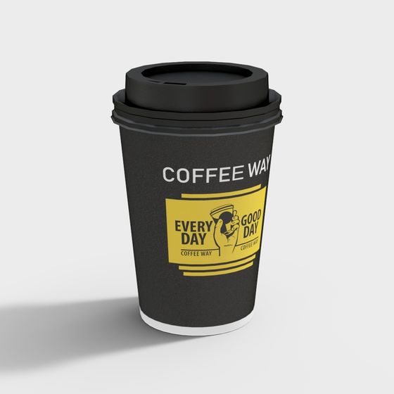 Trendy Portable Coffee Cup 3D model - Coffee Way