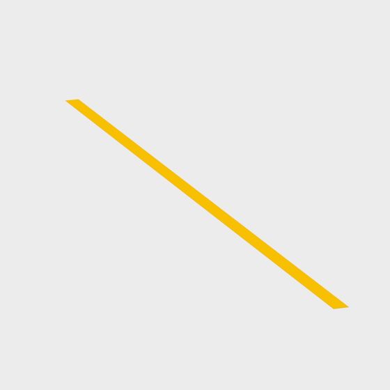 Vibrant Yellow Diagonal Line 3D Model