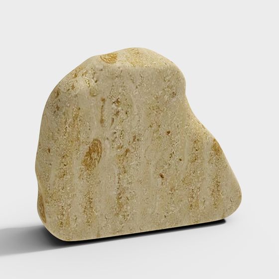 Low-Poly Mountain Rock 3D Model