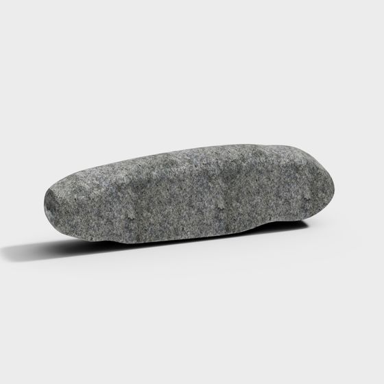 Natural River Rock 3D model for Creative Projects