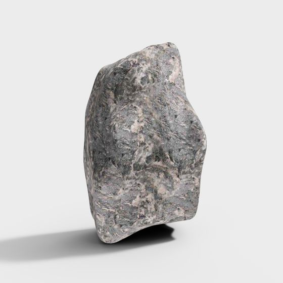 Low Poly Mountain Rock 3D Model
