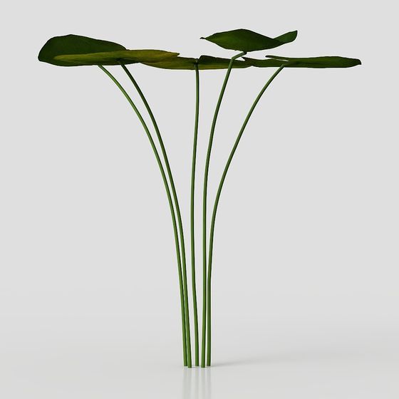Vibrant Tropical Plant 3D Model for Creative Use