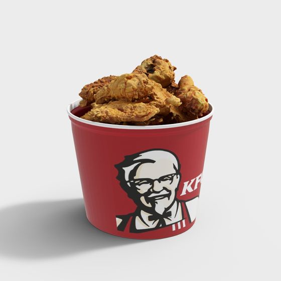 Iconic KFC Bucket 3D model
