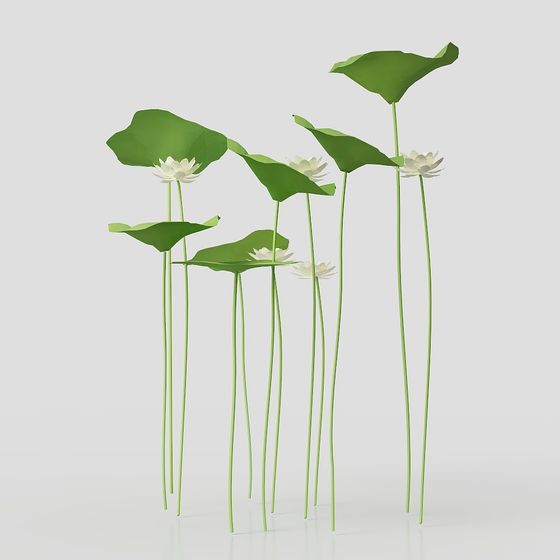 Lotus Pond Moonlight 3D model