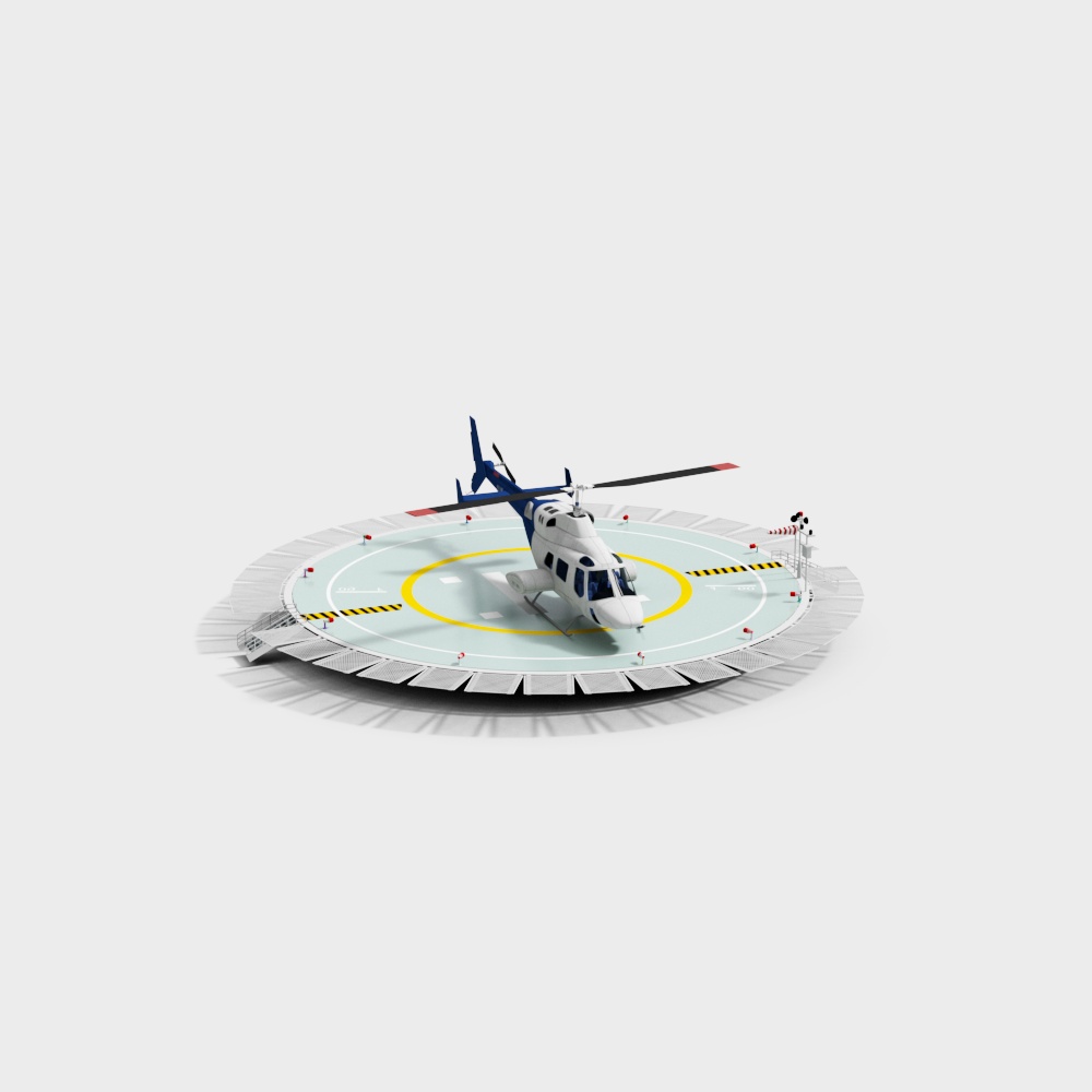 Urban Air Mobility Helicopter 3D model