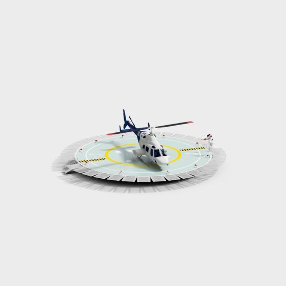 Urban Air Mobility Helicopter 3D model