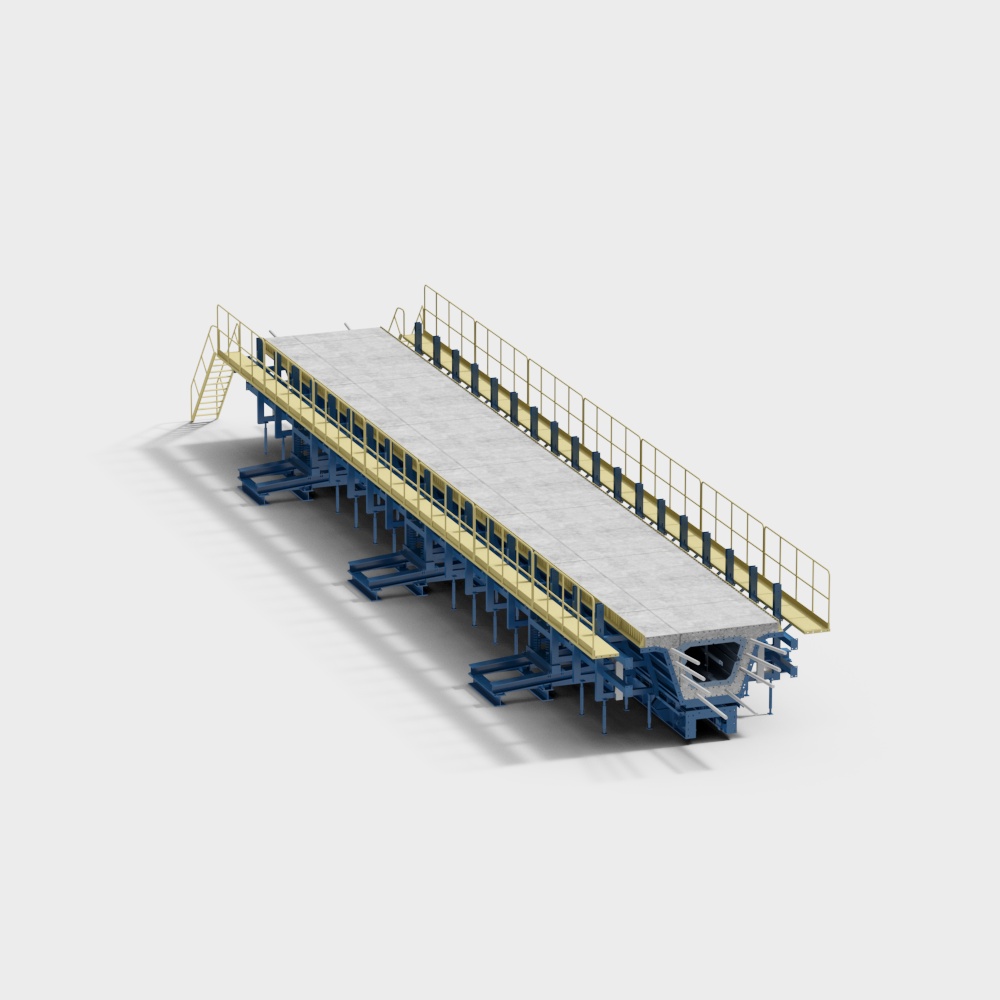 Futuristic Airport Boarding Bridge 3D model