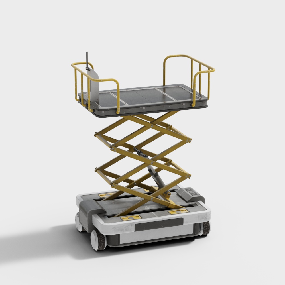 Industrial Aesthetic Electric Lift Platform 3D model