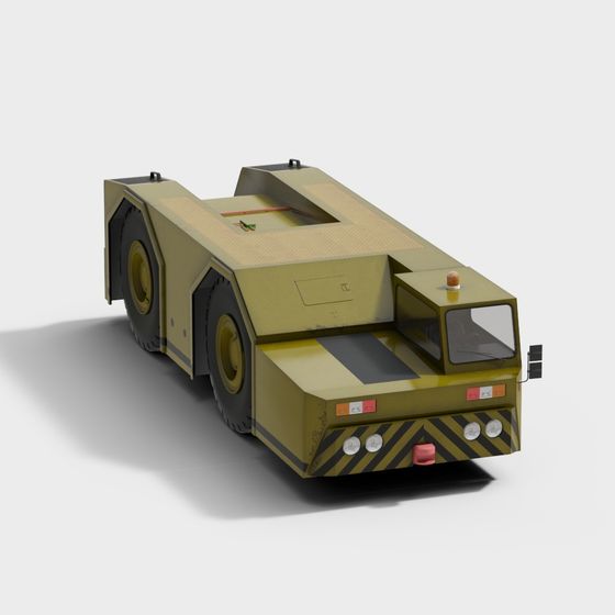 Realistic Airport Tug 3D model