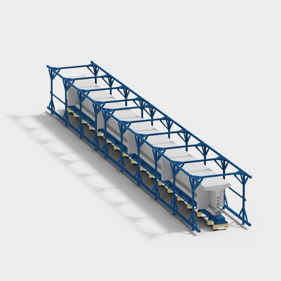 Industrial Bridge 3D model for Futuristic Designs