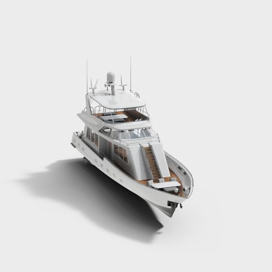 Luxurious Yacht 3D Model