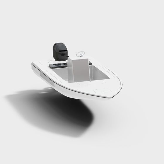 Sleek Speedboat 3D model for Games and Design