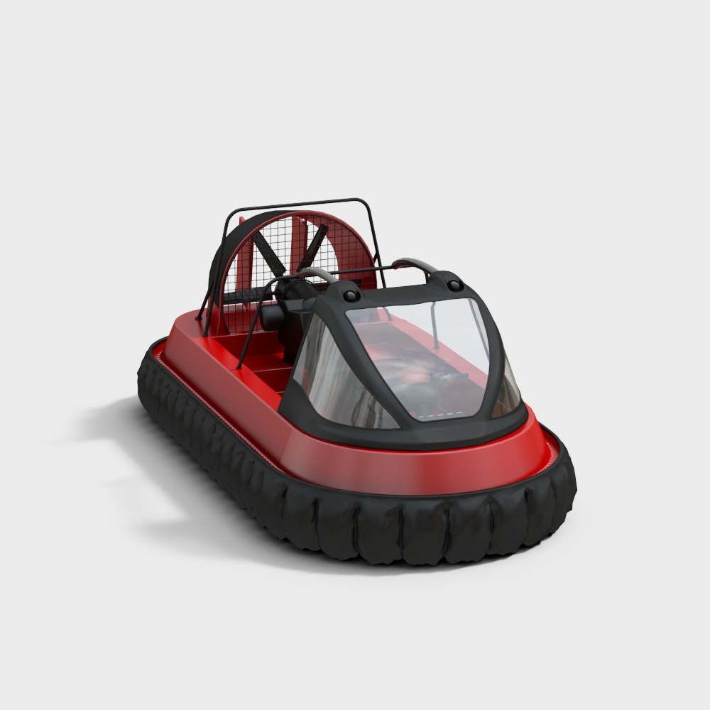 Futuristic Hovercraft 3D Model for Creative Projects