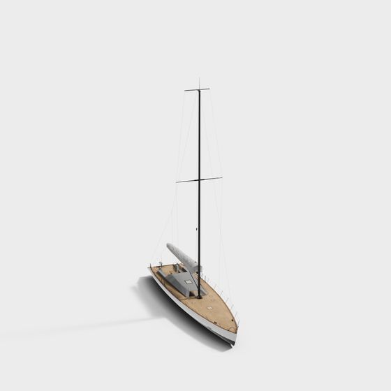 Coastal Cruiser Sailboat 3D model