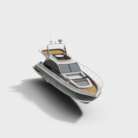 Sleek Luxury Yacht 3D model