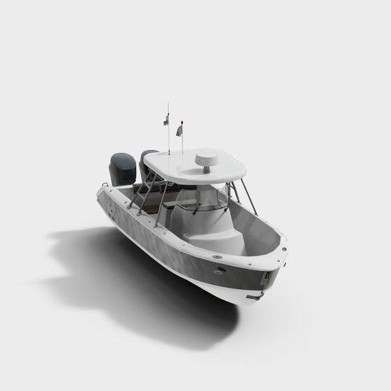 Modern Yacht 3D model for Creative Projects